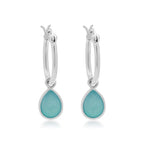 MiKi Jewellery Tallulah Chalcedony Silver Drops in Default Title
