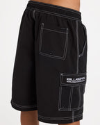 Billabong Boys 8-16 Throw On Boardshorts in Black