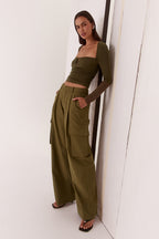 Sovere LOLA TOP - KHAKI in KHAKI