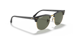 Ray-Ban® CLUBMASTER BLACK G-15 GREEN in Black & Gold