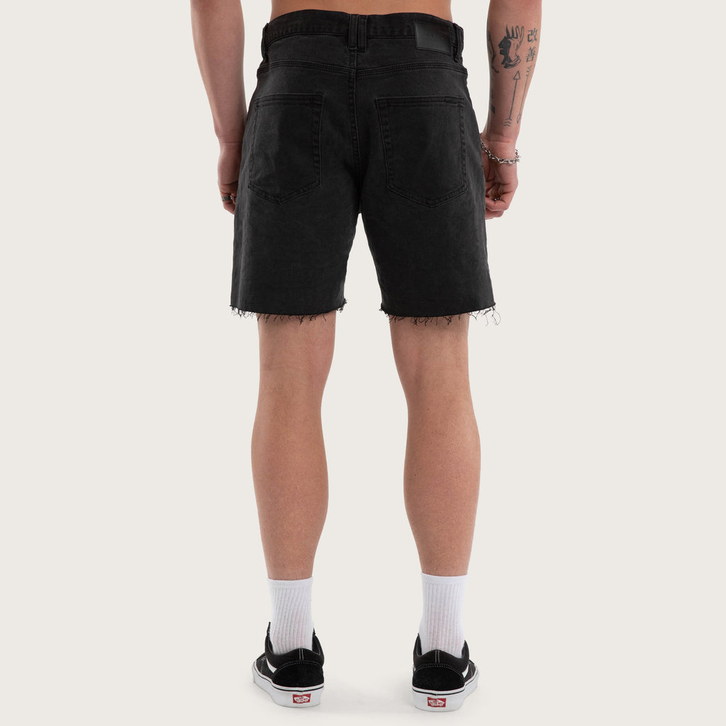 Kiss Chacey KS5 Slim Denim Short in Vintage Black
