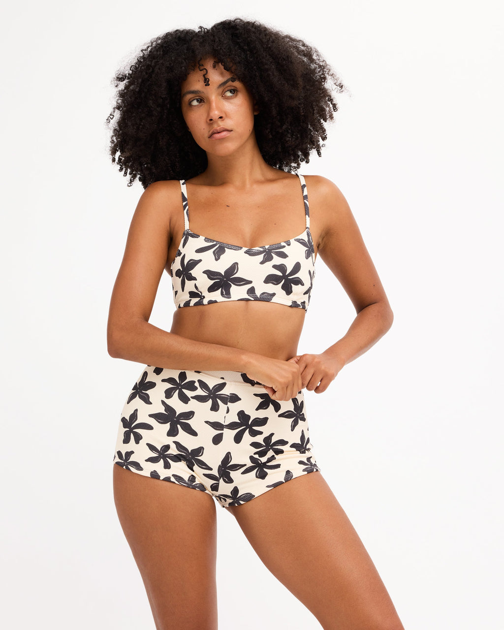 Billabong Womens Dusk To Dawn Lila D/DD Bralette Bikini Top in Salt Crystal