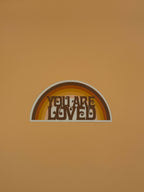 You Are Loved Rainbow Waterproof vinyl Sticker