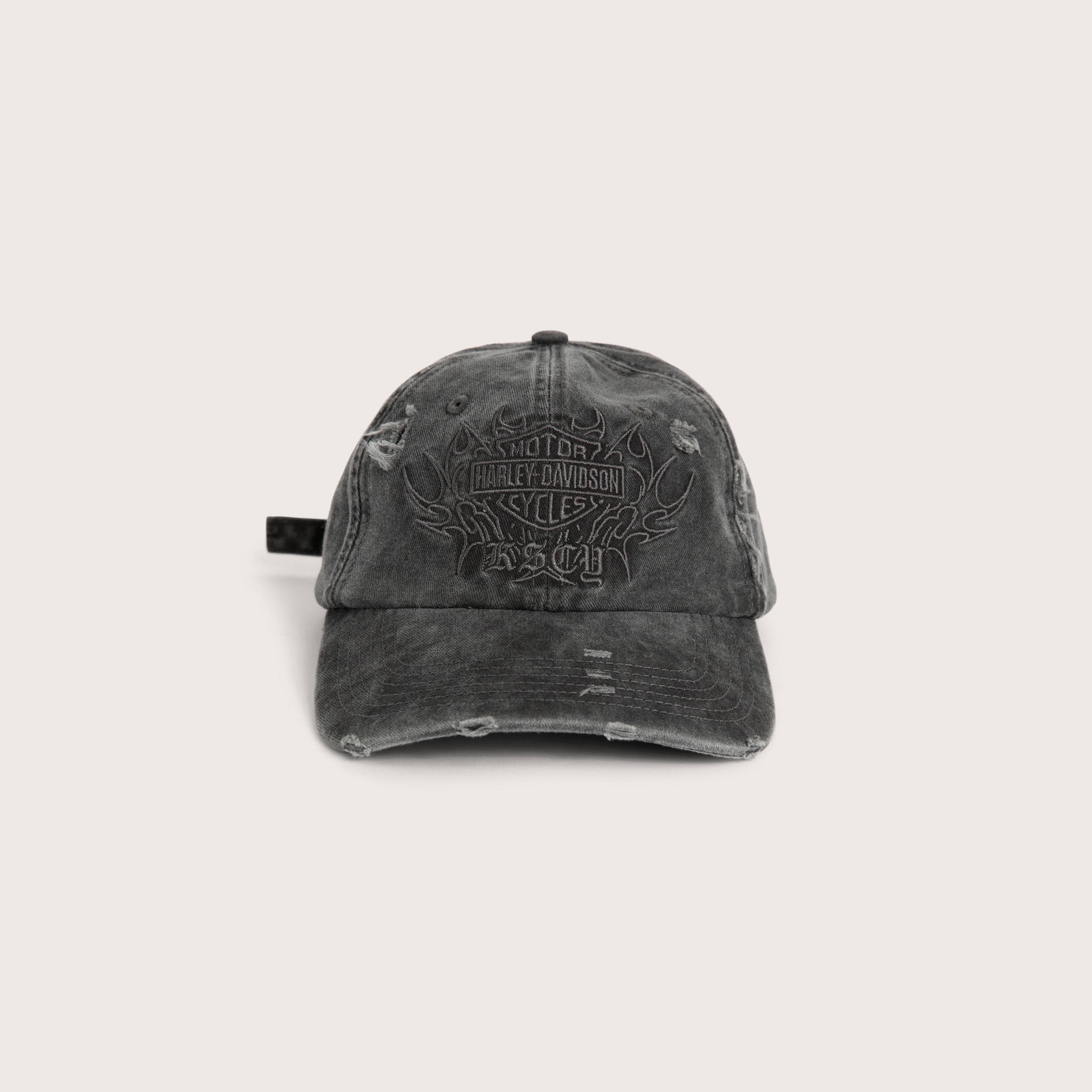 Kiss Chacey Knock Dad Cap in Washed Black