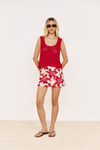 Minkpink ANAIS KNIT TANK in RED