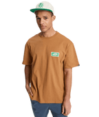 Quiksilver Mens Serenity Splash T-Shirt in Tobacco Brown