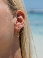 Malakai The Label Hawaii Star Hoops in 18k Gold Vermeil in Default Title