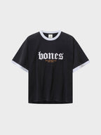 Billy Bones Club Bones Classic Ringer Tee - Vintage Black/ White in Single