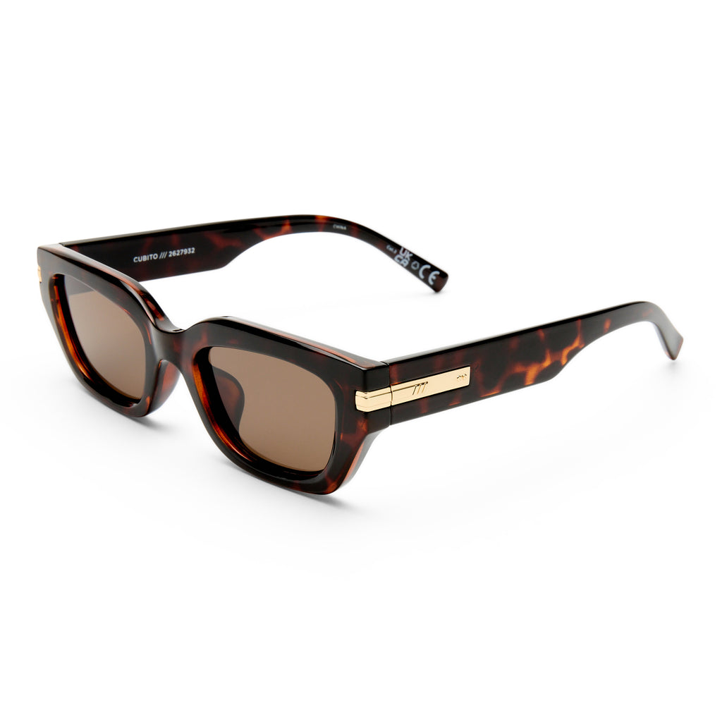 Le Specs CUBITO + TORT in BROWN MONO