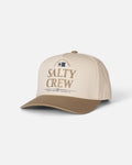 Salty Crew Coordinates Snapback in OFF WHITE/TAN