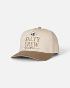 Salty Crew Coordinates Snapback in OFF WHITE/TAN
