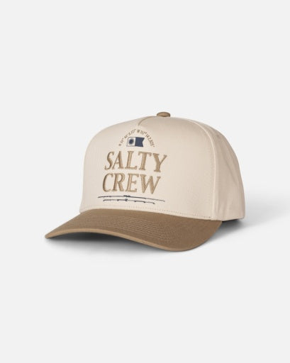 Salty Crew Coordinates Snapback in OFF WHITE/TAN