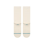 Stance ICON ORGANIC CREW SOCKS - WHITE in CANVAS
