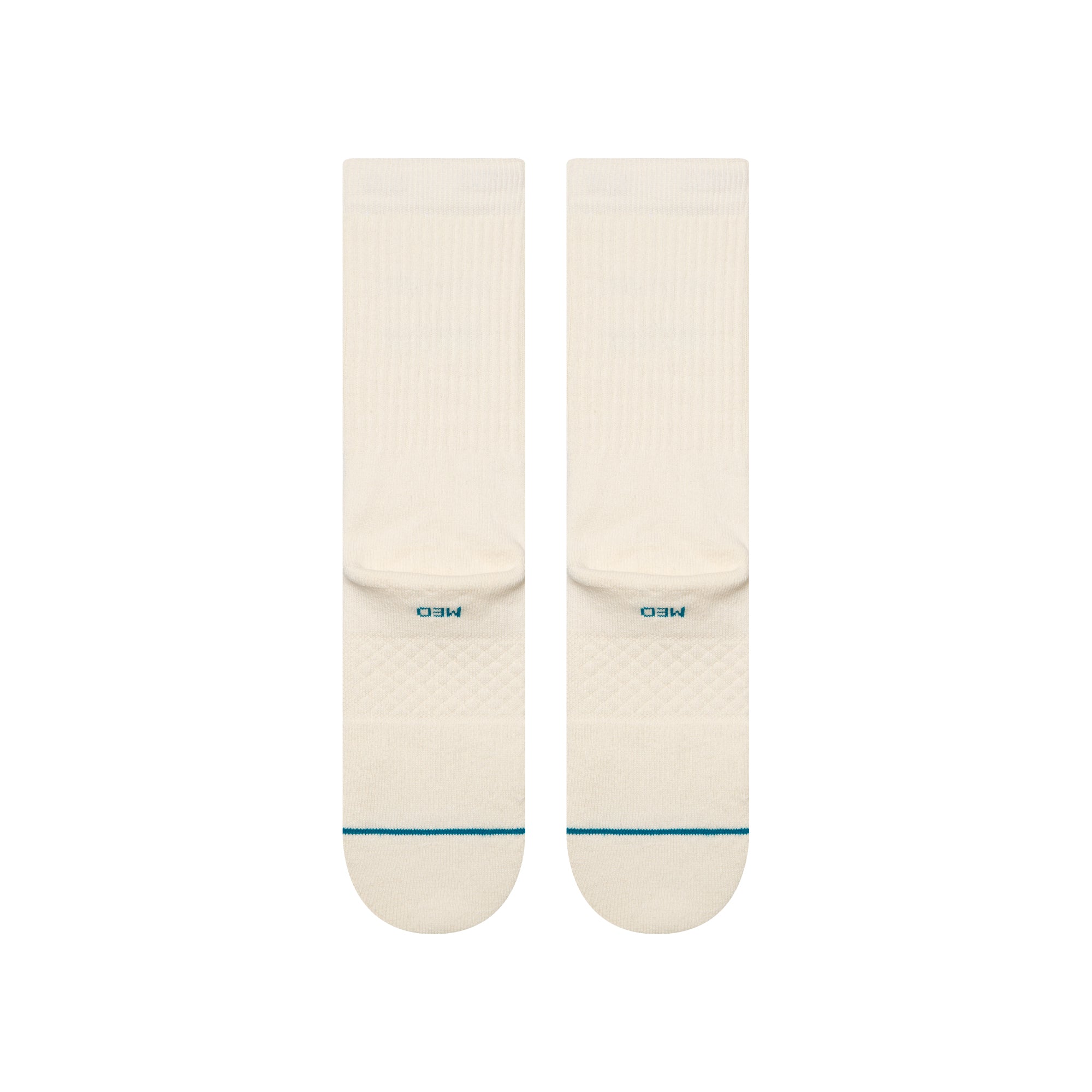 Stance ICON ORGANIC CREW SOCKS - WHITE in CANVAS