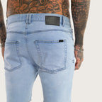 Kiss Chacey KS2 Denim Short in Destroyed Crystal Blue