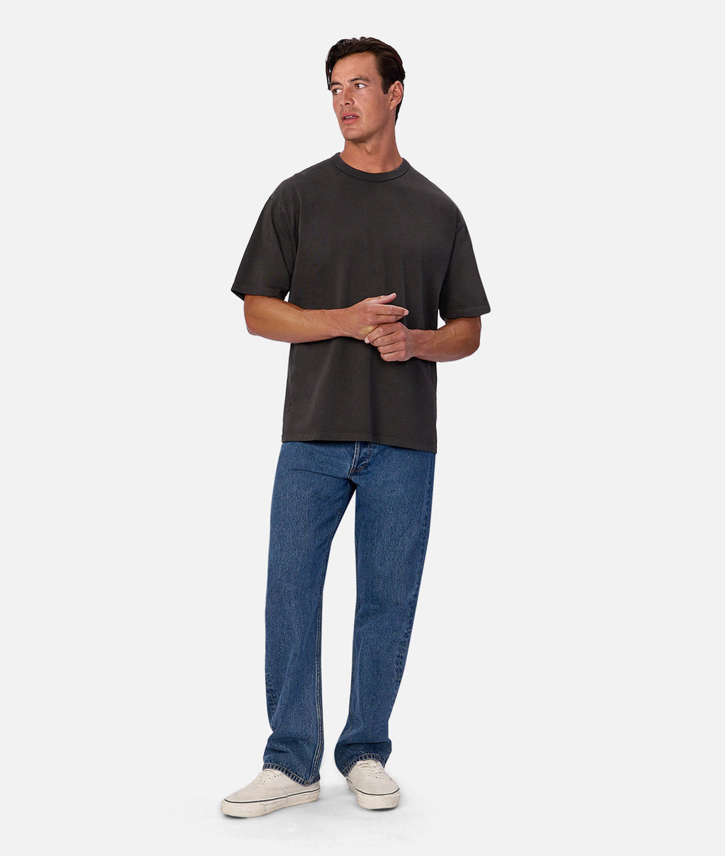 Industrie The Del Sur Tee - PD Black in PD BLACK