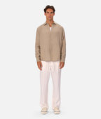 Industrie The St Martins Long Sleeve Linen Shirt - Fawn in FAWN