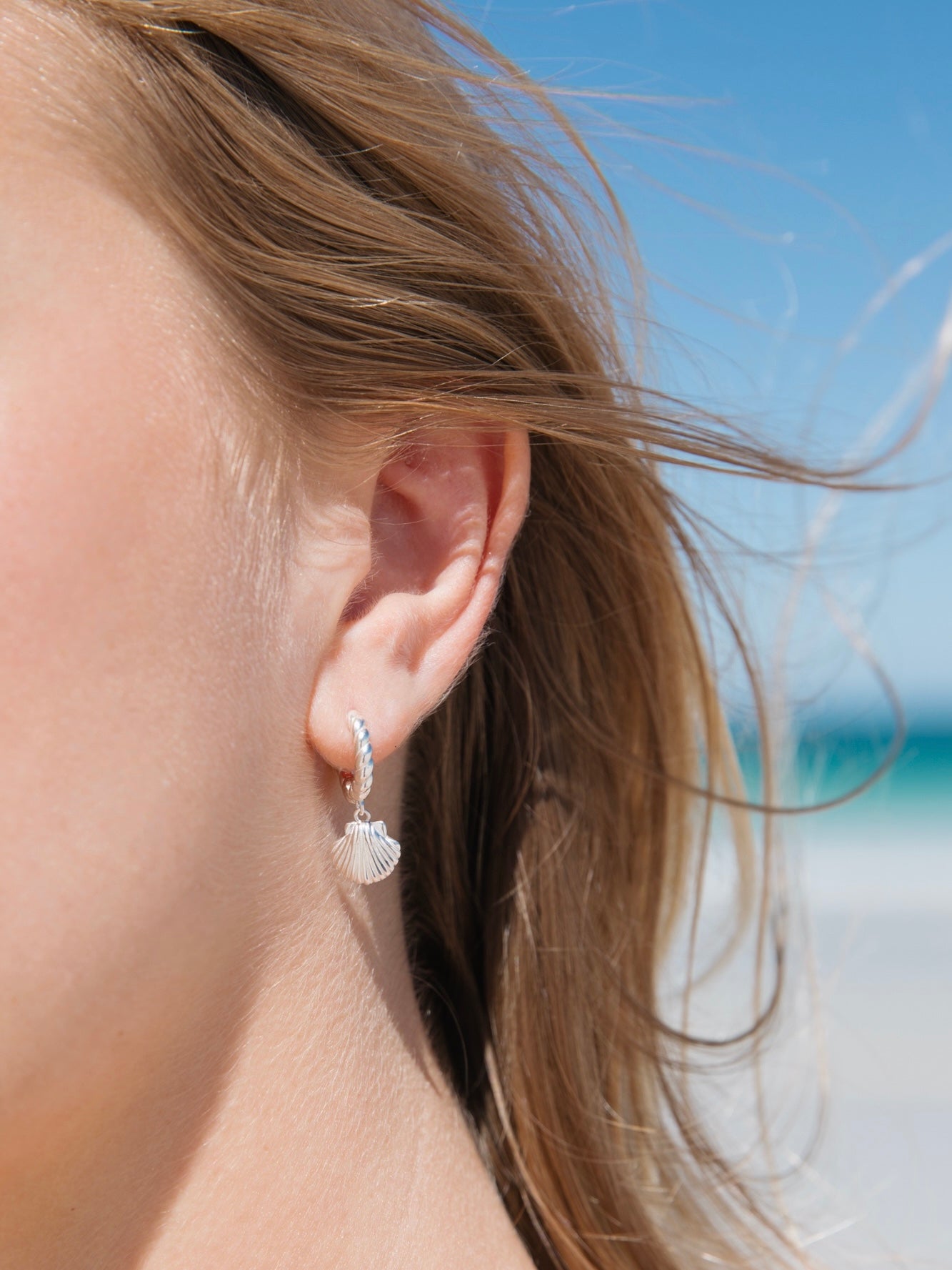 Malakai The Label Lahana Hoops in Sterling Silver in Default Title