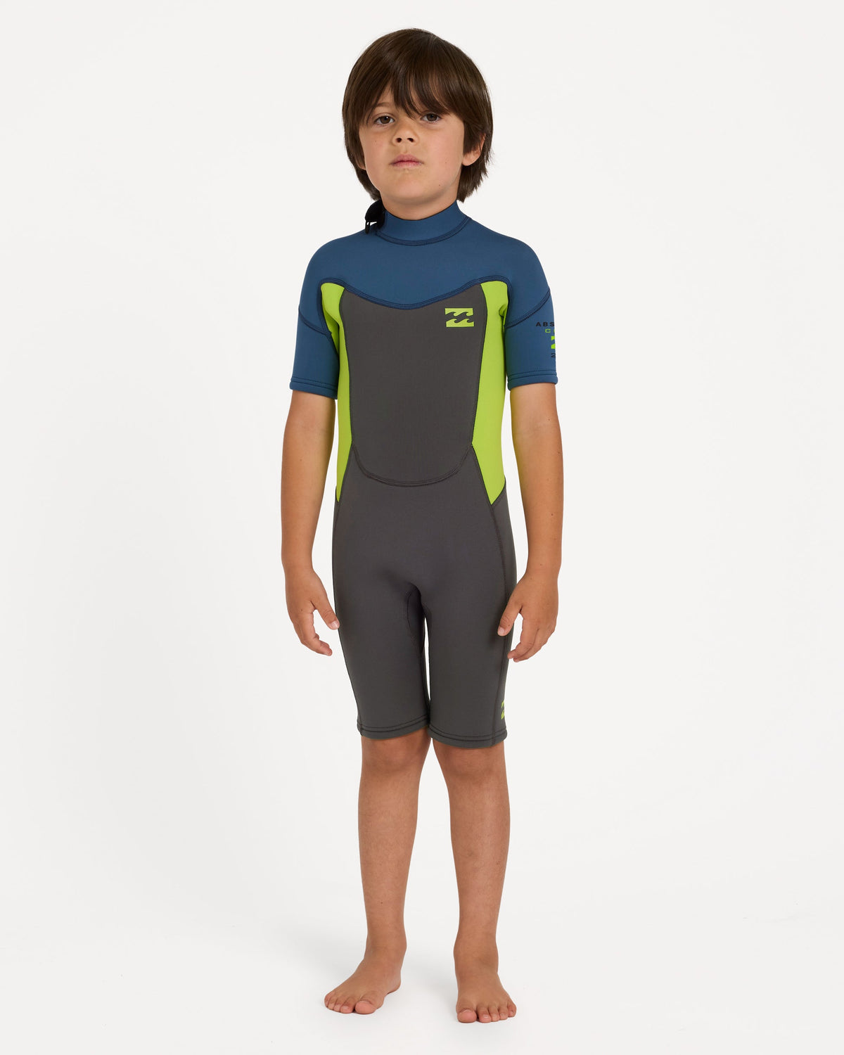Billabong Boys 2-6 2/2 mm Absolute Springsuit in Fluro Lime