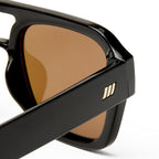 Le Specs SUBZERO + BLACK in BROWN MONO POLARIZED