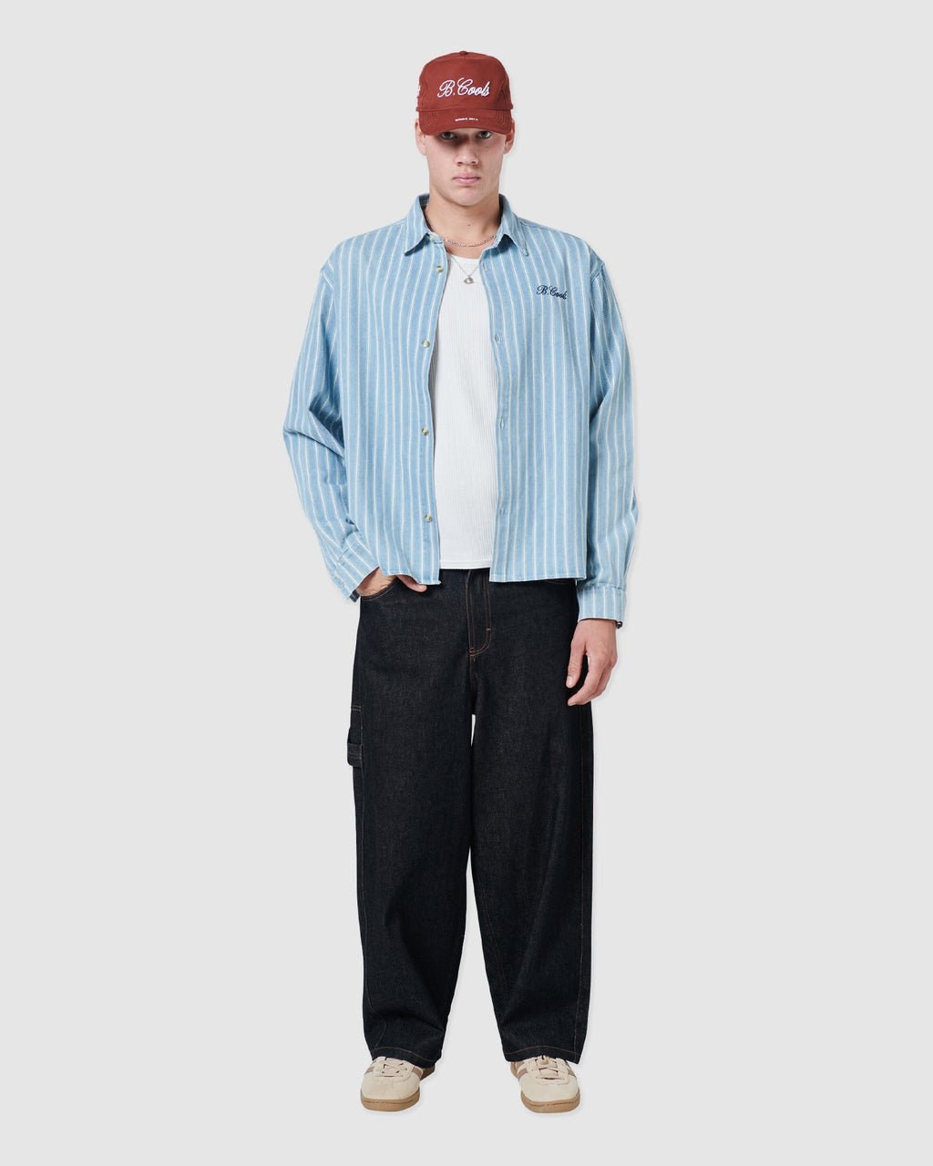 B. Cools Crop LS Shirt Blue in Single