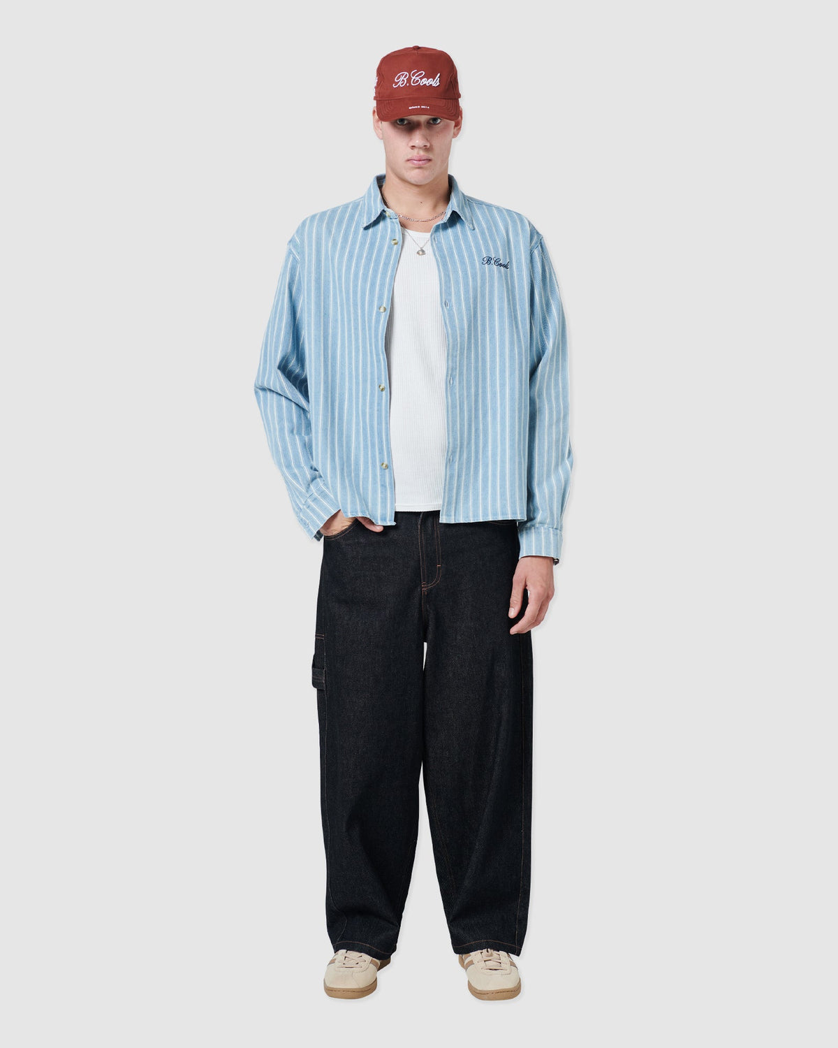 B. Cools Crop LS Shirt Blue in Single