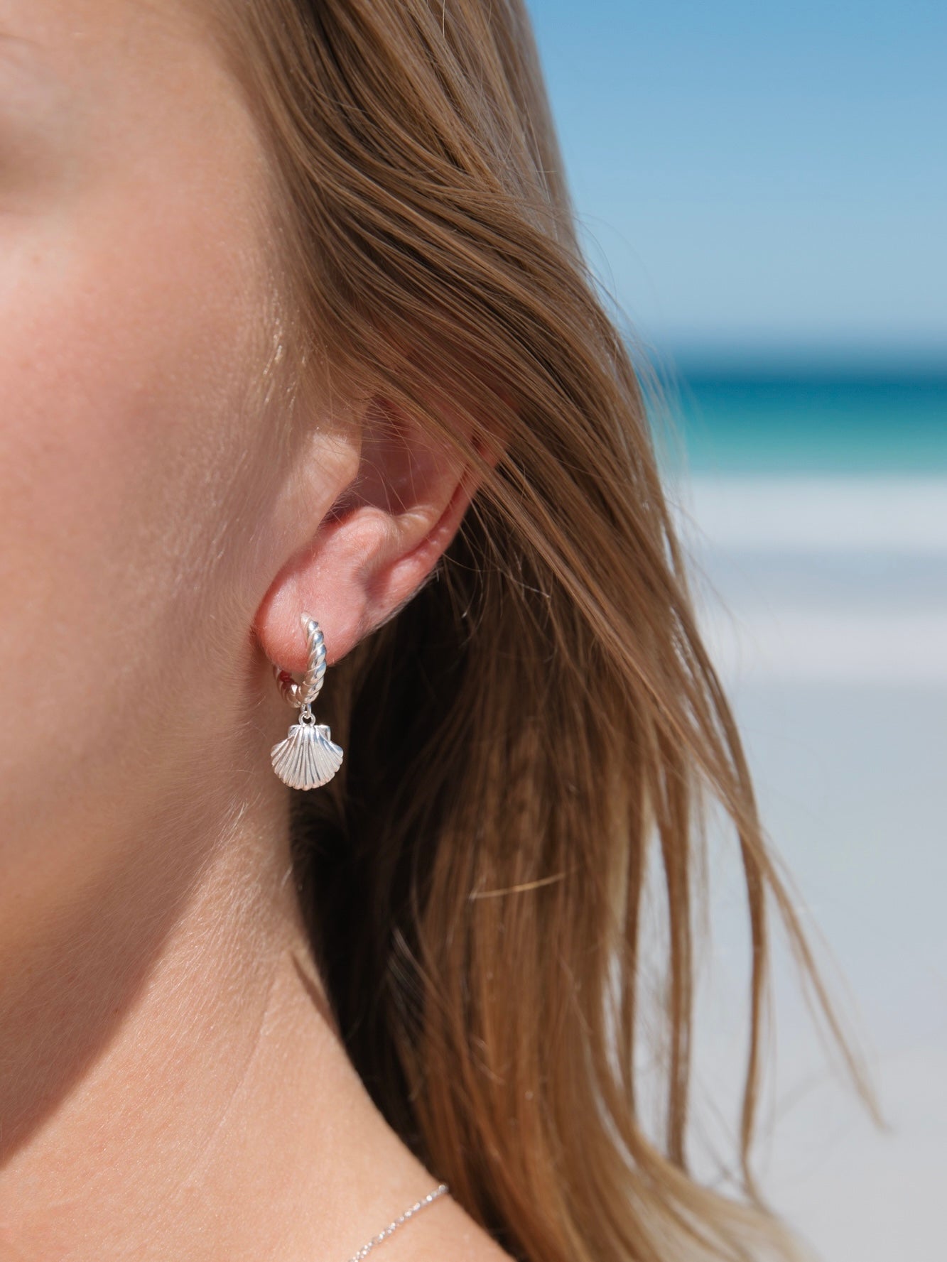 Malakai The Label Lahana Hoops in Sterling Silver in Default Title
