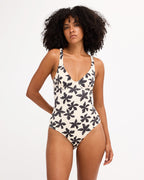 Billabong Womens Dusk To Dawn Ruby One Piece Swimsuit in Salt Crystal
