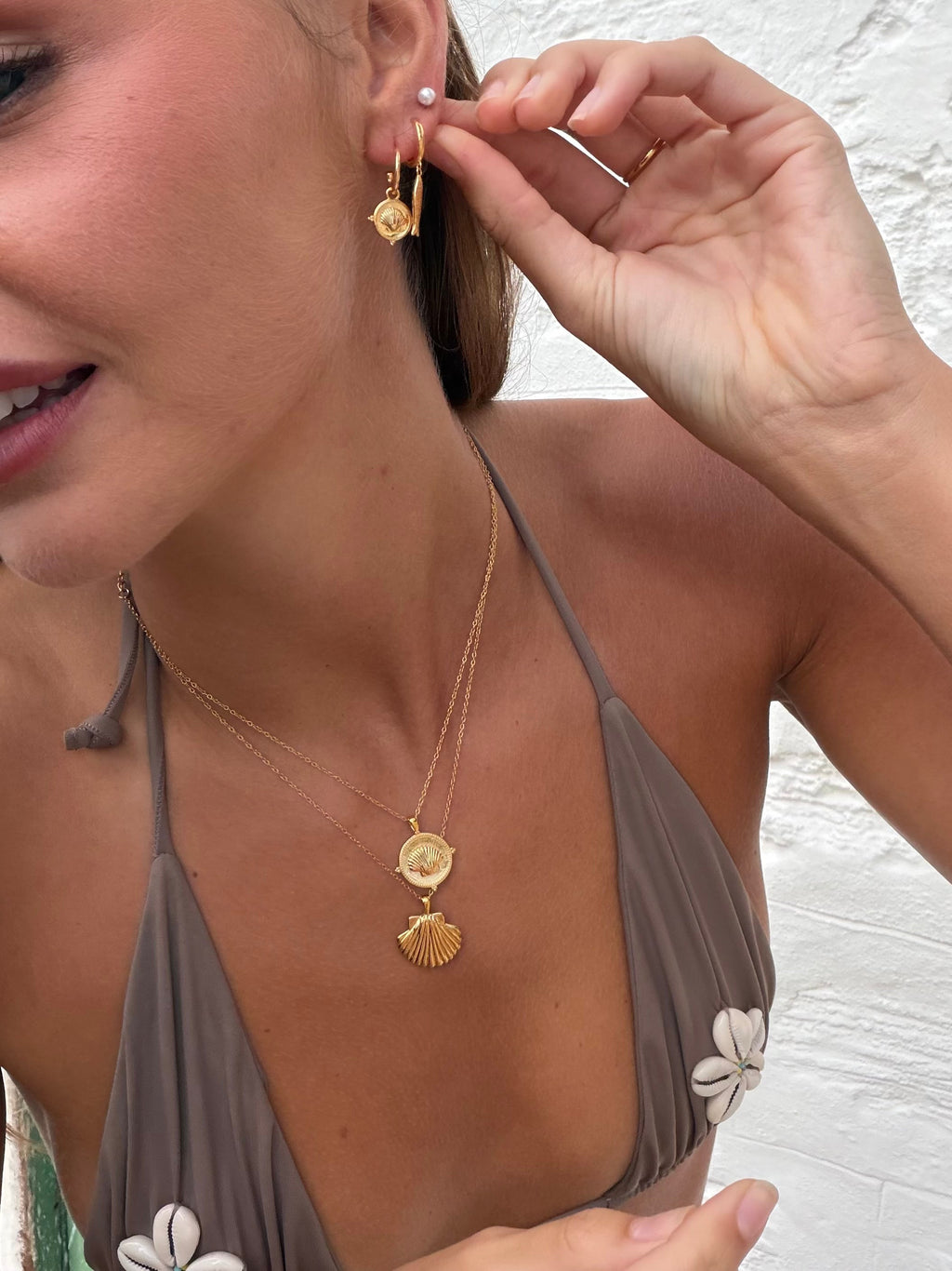 Malakai The Label Isola Sea Necklace in 18k Gold in Default Title