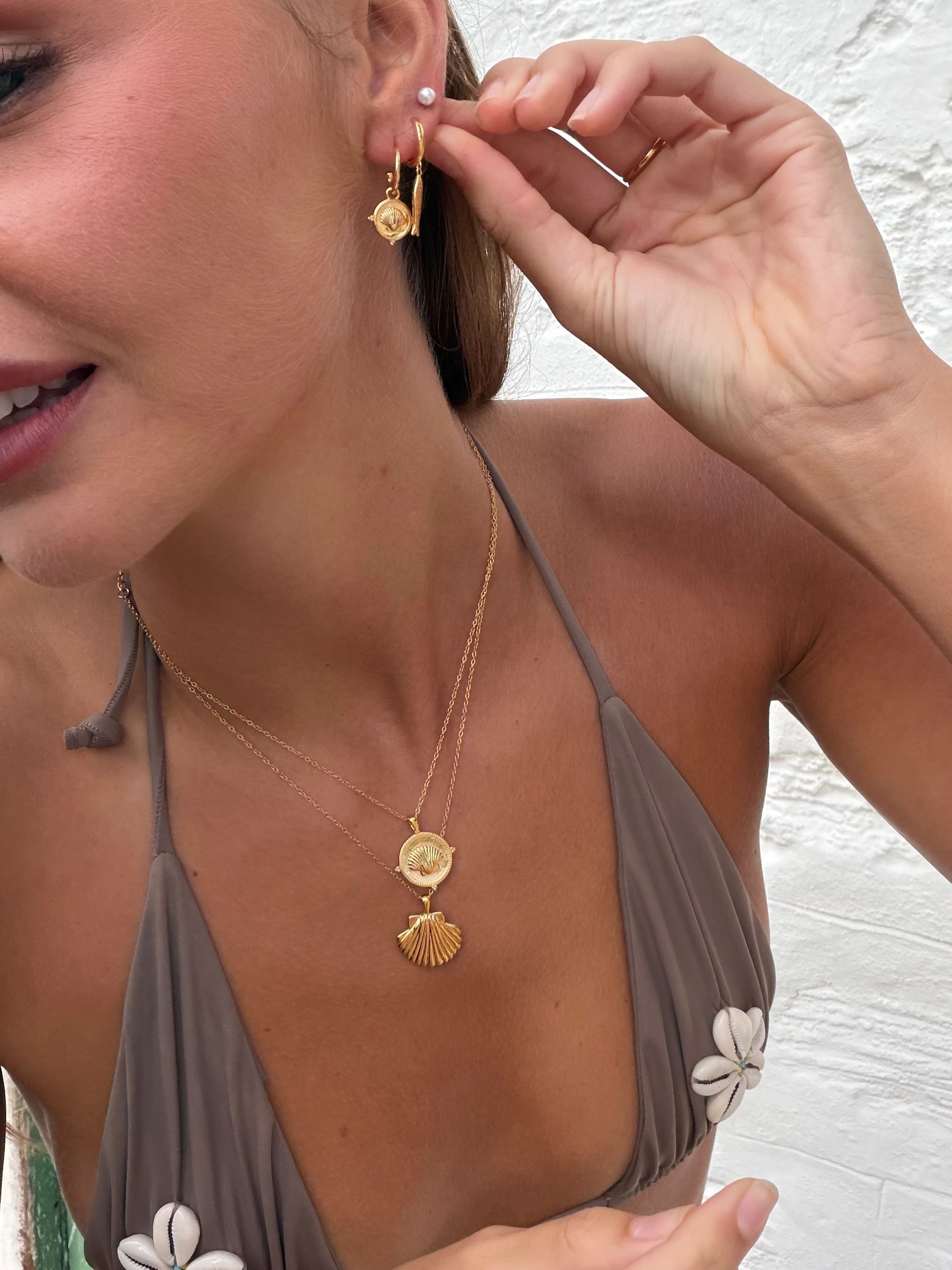 Malakai The Label Isola Sea Necklace in 18k Gold in Default Title