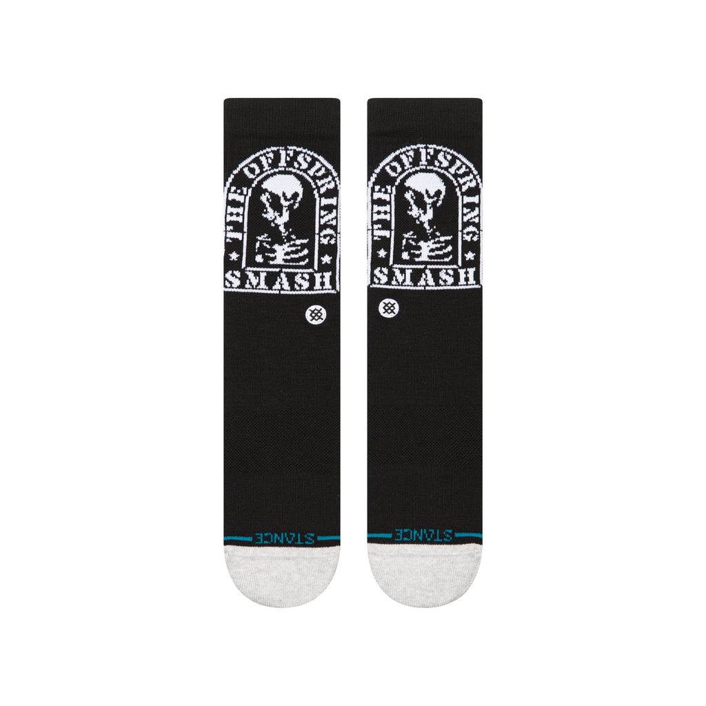 Stance THE OFFSPRING CREW SOCKS - SMASHED in BLACK