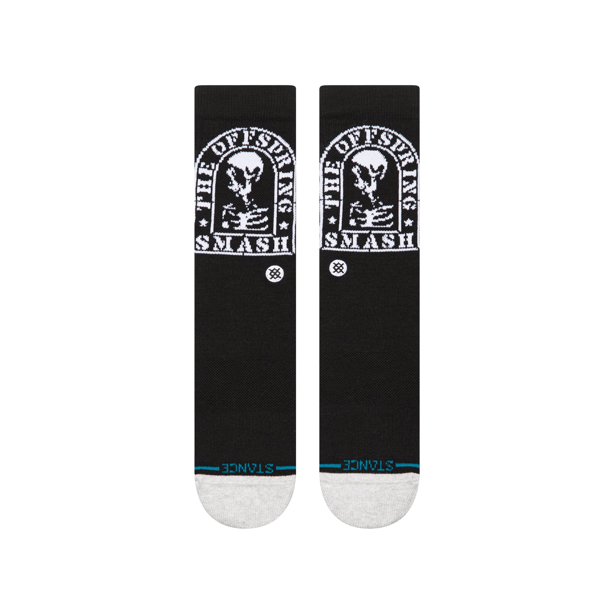 Stance THE OFFSPRING CREW SOCKS - SMASHED in BLACK