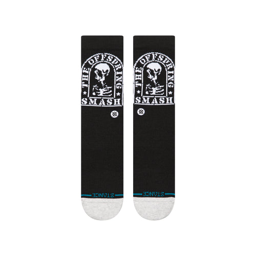 Stance THE OFFSPRING CREW SOCKS - SMASHED in BLACK