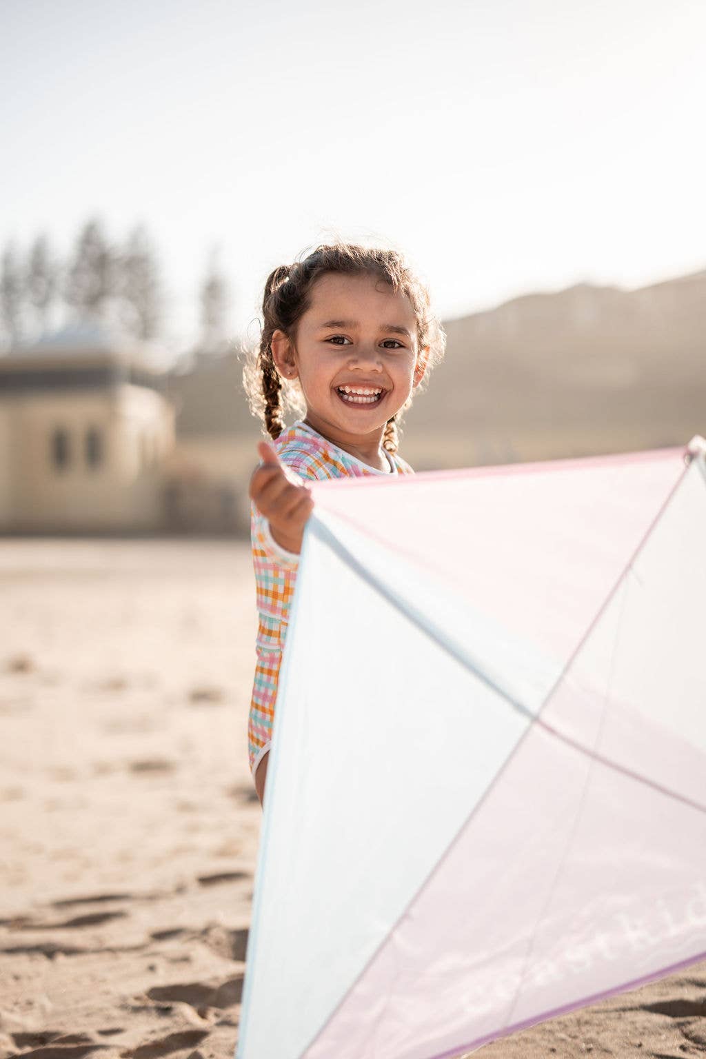 Coast Kids Traditional Kite - Kirra - Made from Recycled Plastic Bottle in Purple