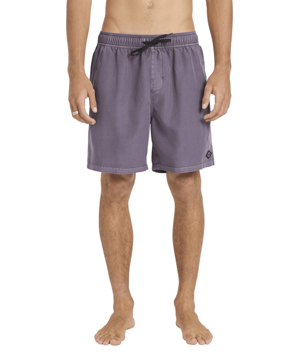 Billabong Mens All Day Overdye Layback 17" Boardshorts in Steel Purple