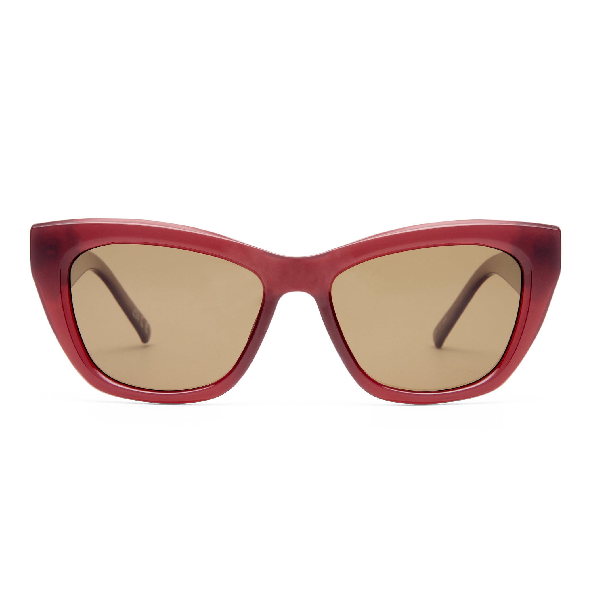 Le Specs LUMEN + CRANBERRY in BROWN MONO POLARIZED