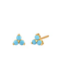 Malakai The Label Blue Hawaii Studs in 18k Gold in Default Title
