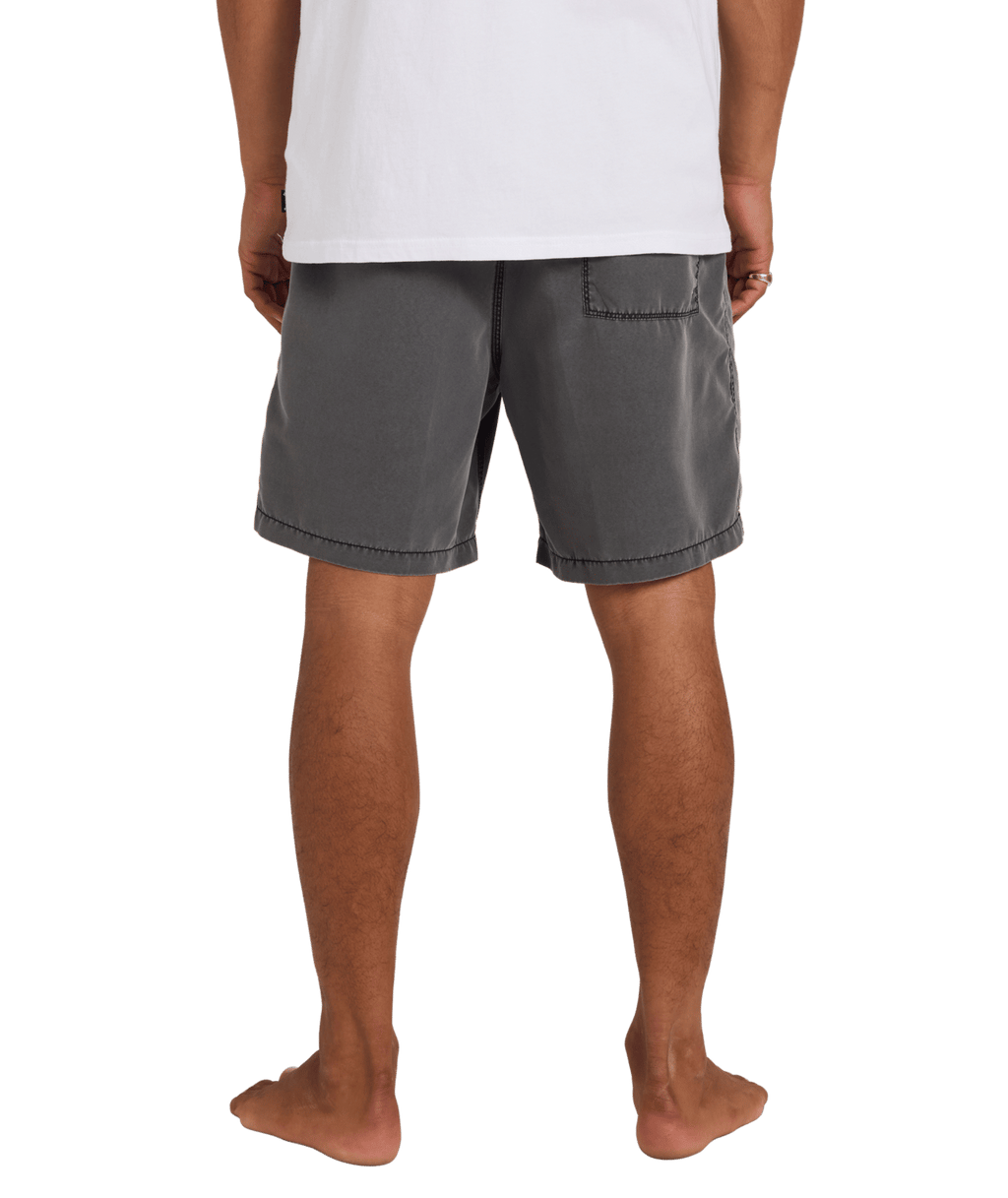 Billabong Mens All Day Overdye Layback 17" Boardshorts in Black