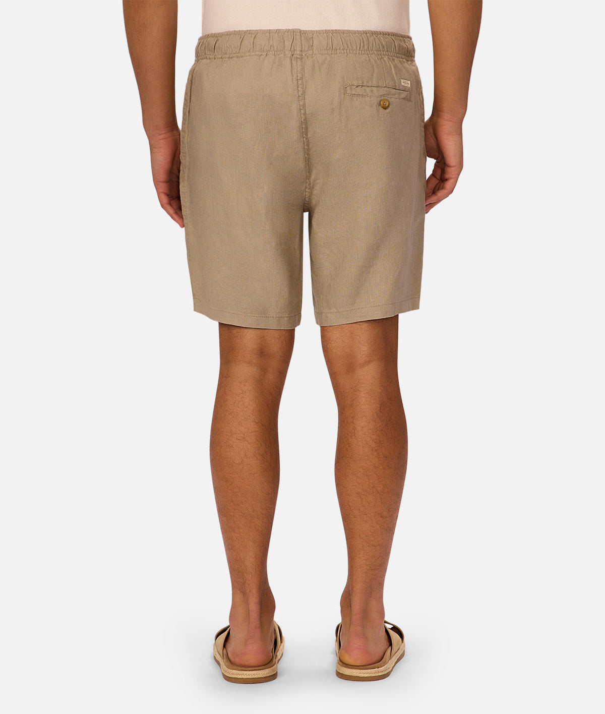 Industrie The Marina Linen Short - Moss in MOSS