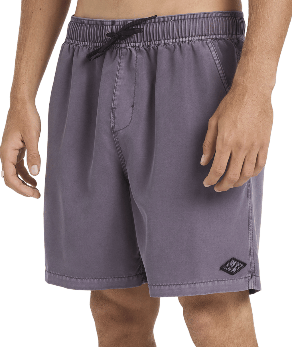 Billabong Mens All Day Overdye Layback 17" Boardshorts in Steel Purple