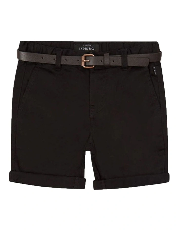 Industrie the cuba chino short - BLACK in BLACK