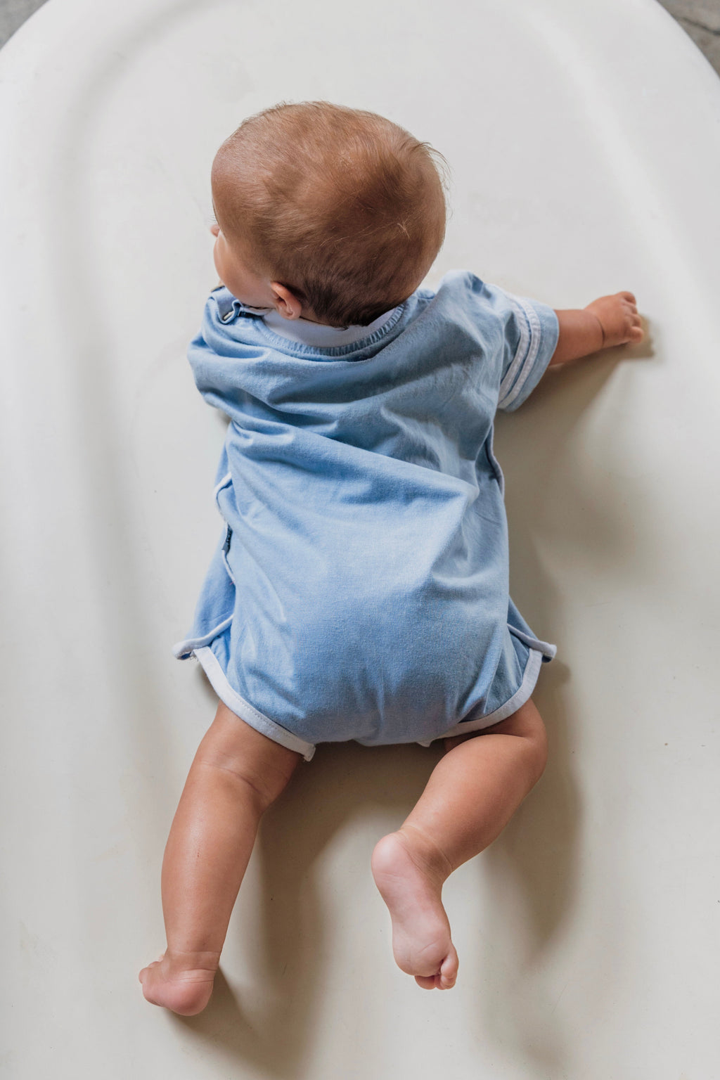 Olas Supply Co TINY BUT FIERY ROMPER BLUE in Single