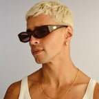Le Specs GLACIEM BURGUNDY in SMOKEY BROWN MONO