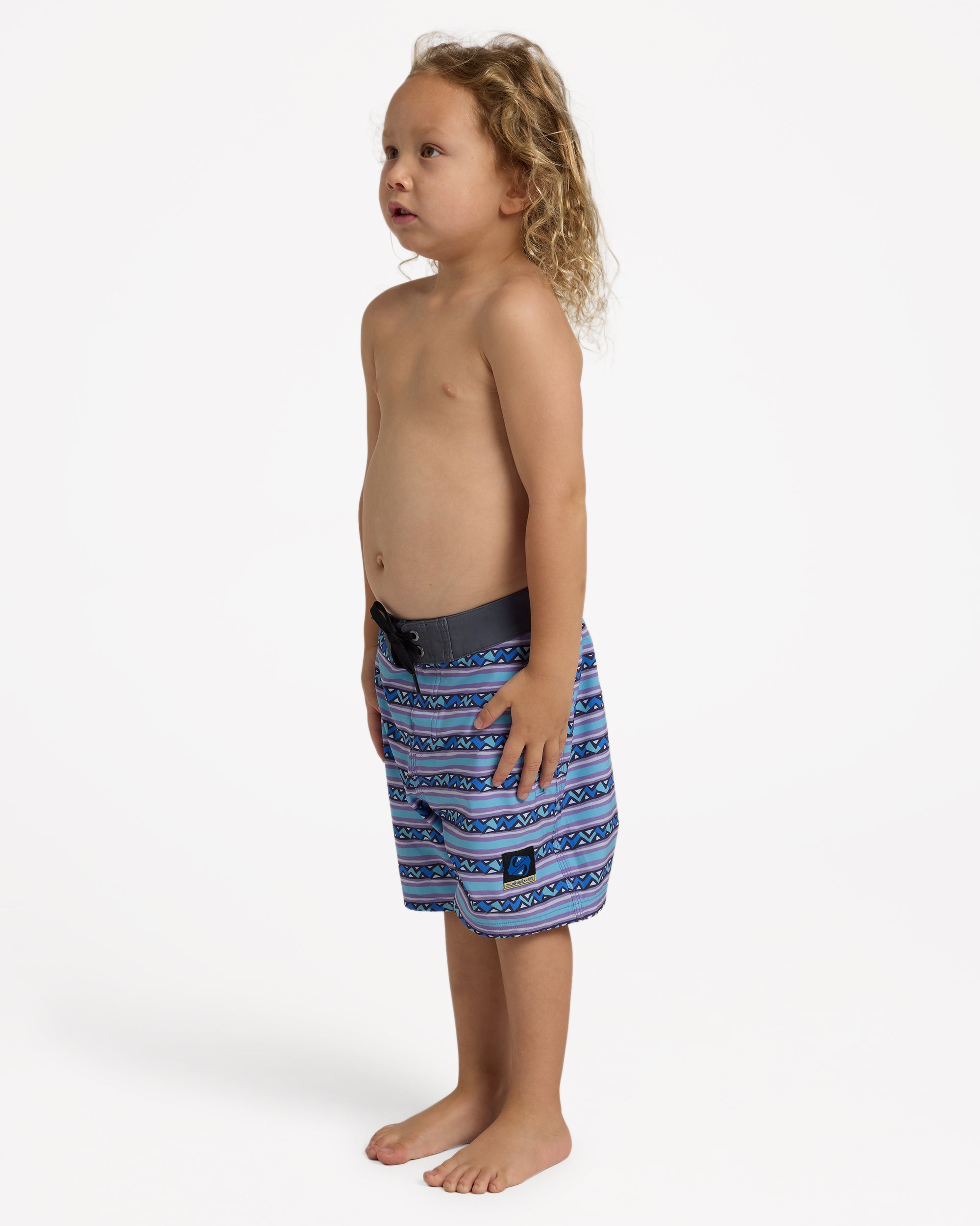 Quiksilver Boys 2-7 Wax Heads 13" Volley Shorts in Stillwater