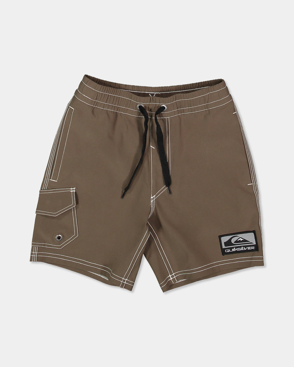 Quiksilver Boys 2-7 Exhibit 13" Volley Shorts in Canteen