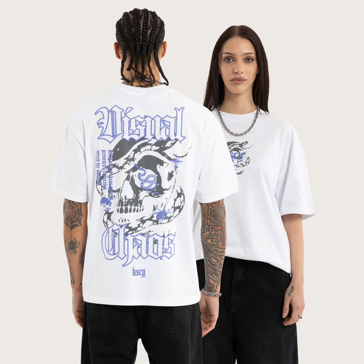Kiss Chacey Anaconda Street Tee in Optical White