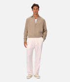 Industrie The St Martins Long Sleeve Linen Shirt - Fawn in FAWN