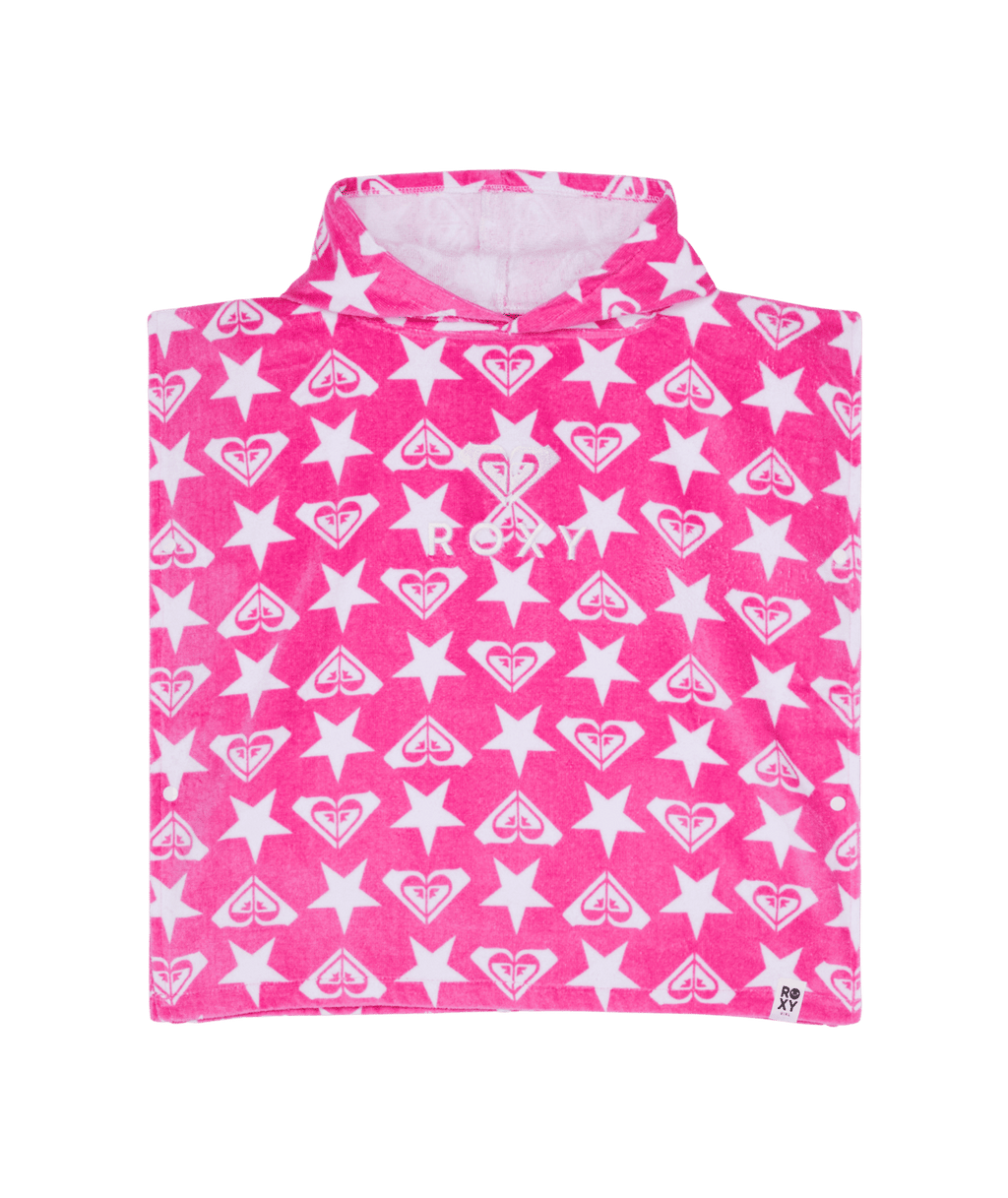 Roxy Girls 2-7 Stay Magical Hooded Towel in Pink Carnation Super