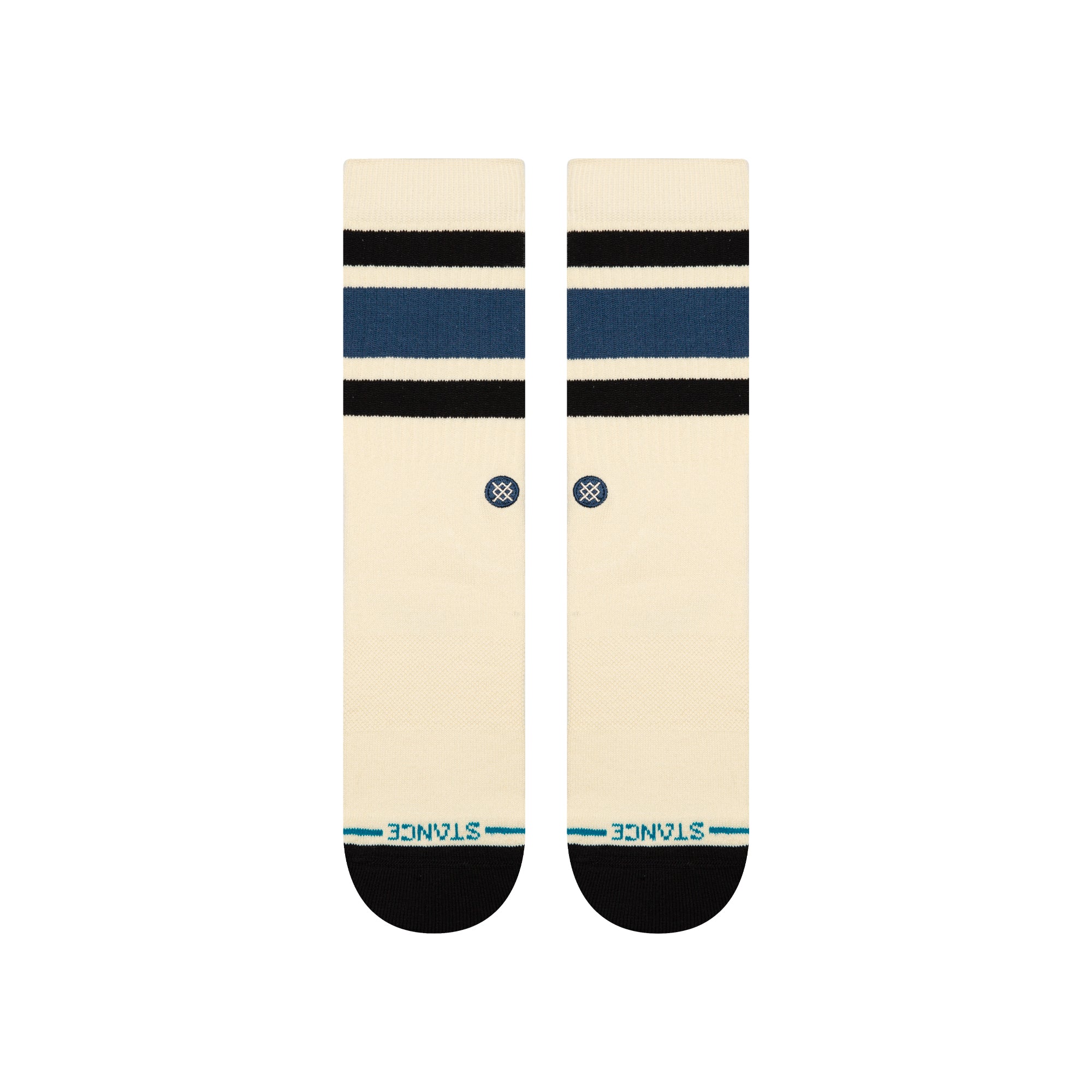 Stance BOYD CREW SOCKS - BUTTER in DARKROYAL