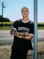 Billy Bones Club Bones Classic Ringer Tee - Vintage Black/ White in Single